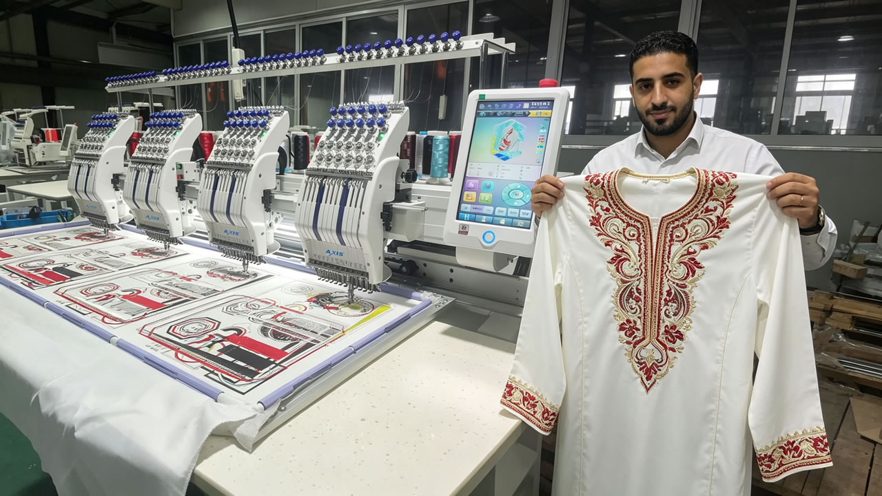 4 Head Embroidery Machine